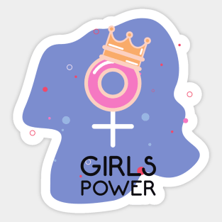 Girls Have the Power to Change the World Sticker